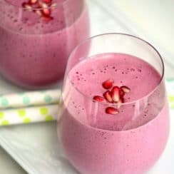Pomegranate yogurt smoothie, MaureenAbood.com