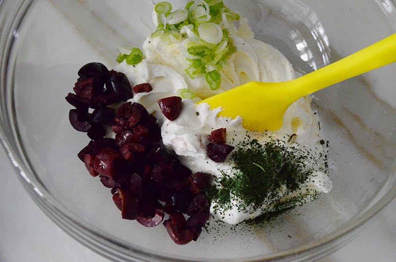 Labneh with spices, Maureen Abood