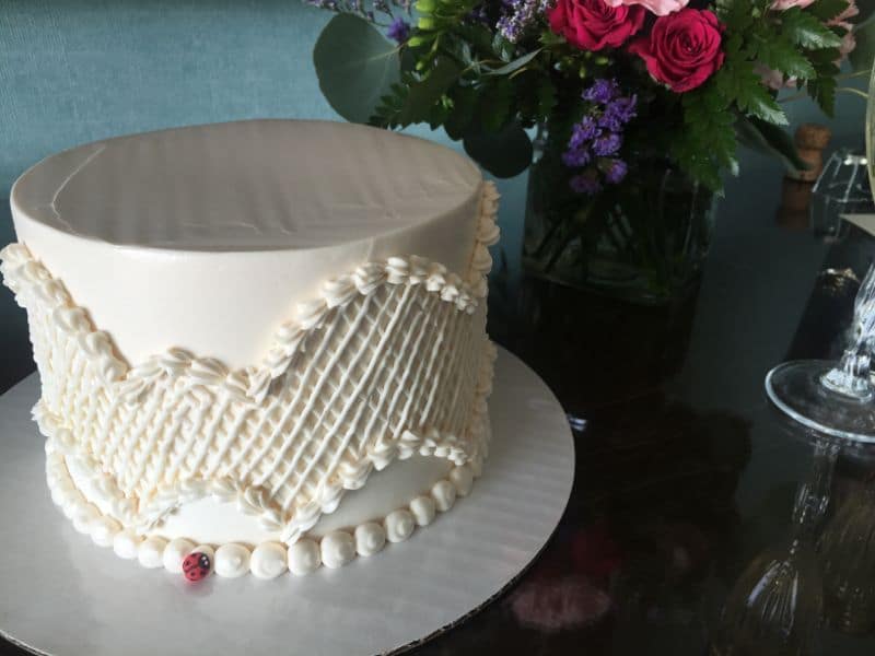 Cake top anniversary, Maureen Abood