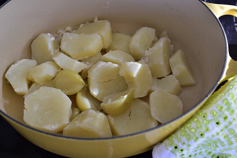 Cooked Potatoes and Garlic, Maureen Abood
