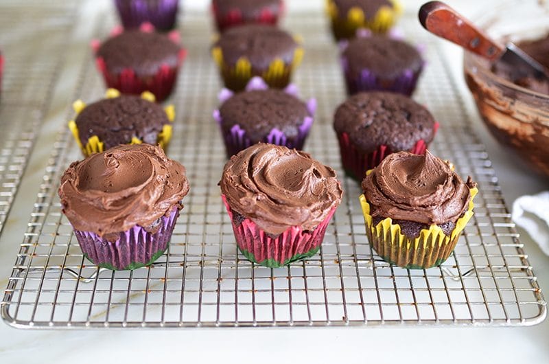 Frosted Chocolate Cupcakes, MaureenAbood.com