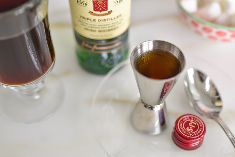 Jameson Irish Whiskey with a jigger