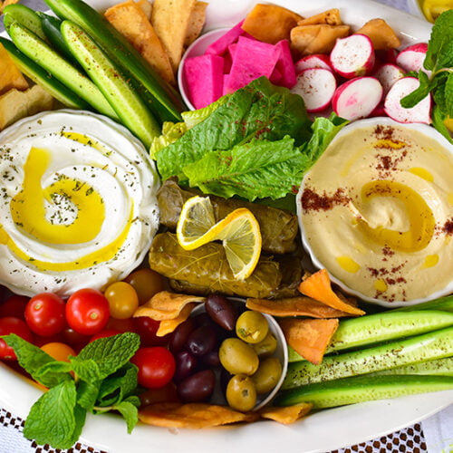 Lebanese Maza Platter